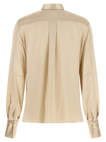 Beige Silk Blouse