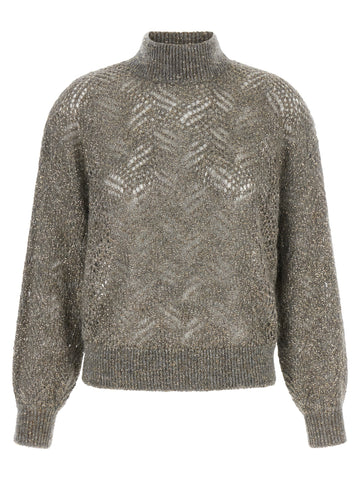 Gray Polyamide Cardigan
