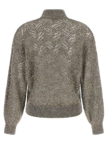 Gray Polyamide Cardigan