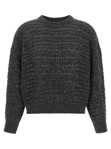 Gray Elastane Cardigan