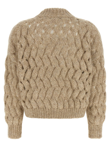 Beige Wool Cardigan