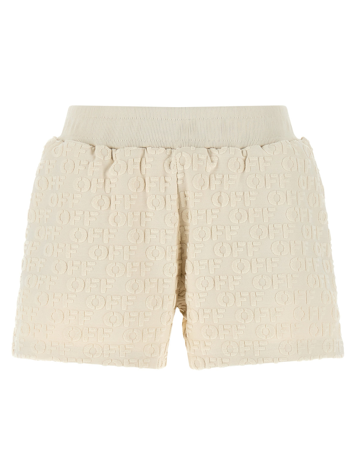 Beige Cotton Bermuda Shorts