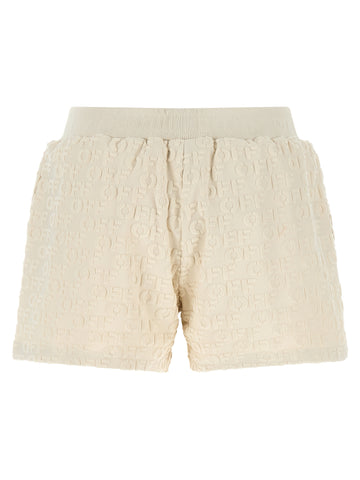 Beige Cotton Bermuda Shorts