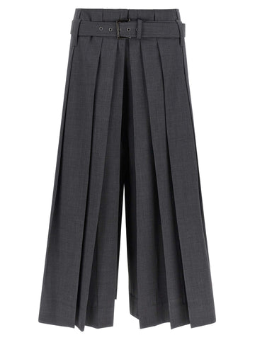 Gray Virgin Wool Bermuda Shorts