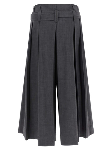 Gray Virgin Wool Bermuda Shorts
