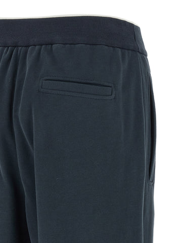 Blue Cotton Joggers (Workout Pants)