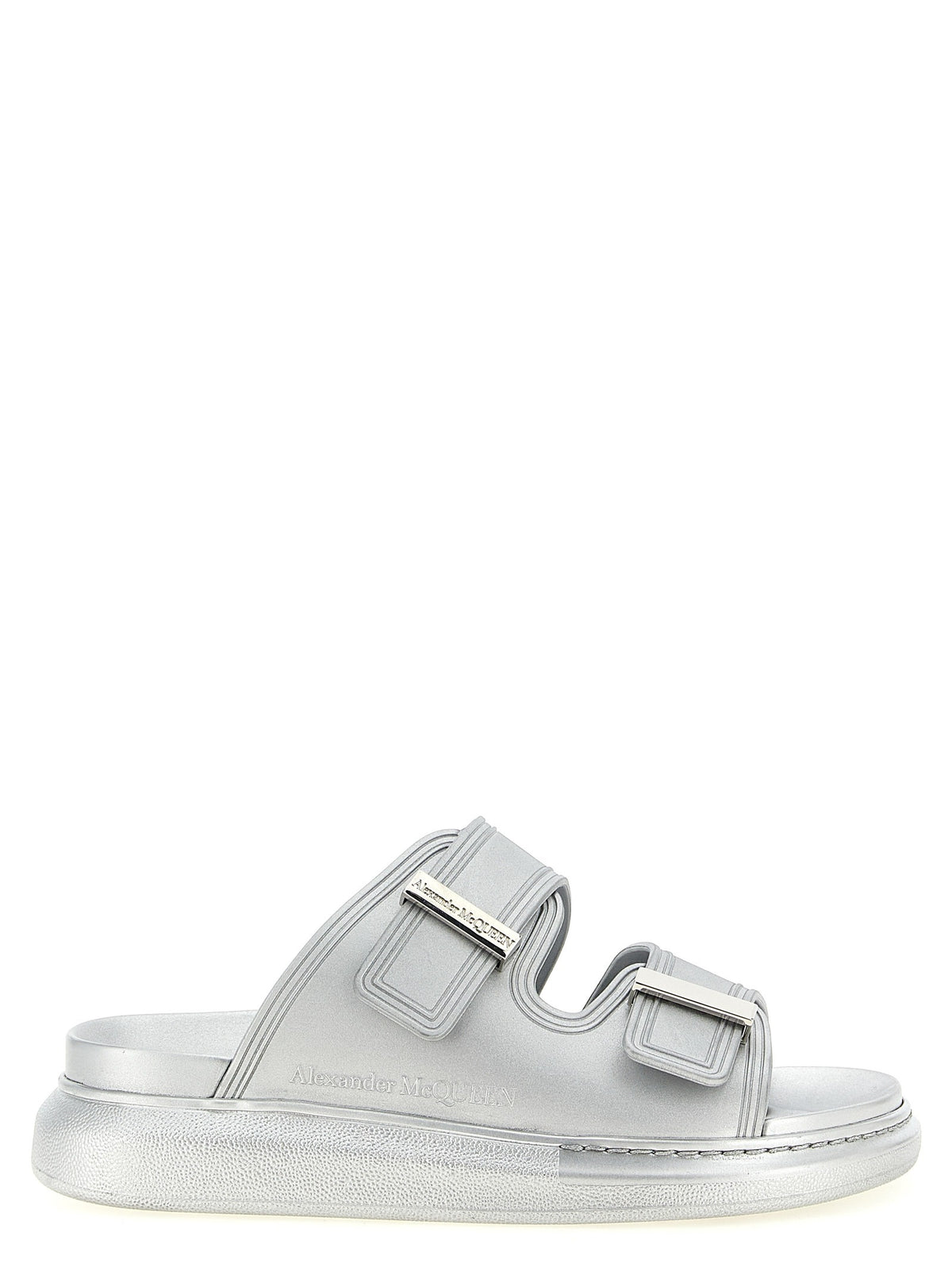 Silver Rubber Slides