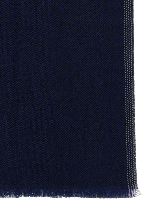 Blue Wool Scarf