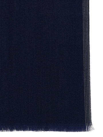 Blue Wool Scarf