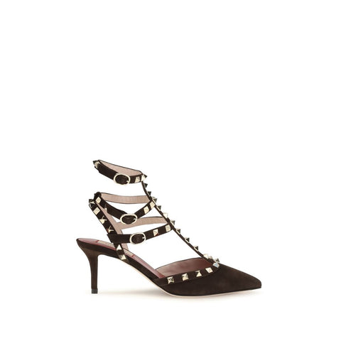 Brown Goatskin High Heel Pumps