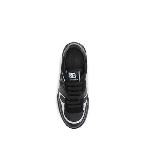 Black Calf Leather Bos Taurus Sneakers