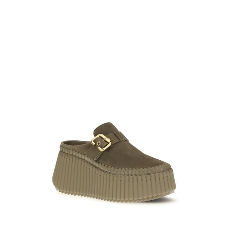 Bicolor Calf Leather Bos Taurus Mules