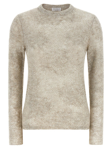 Beige Nylon Cardigan