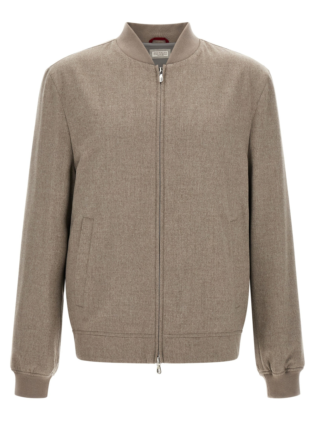 Gray Cashmere Bomber