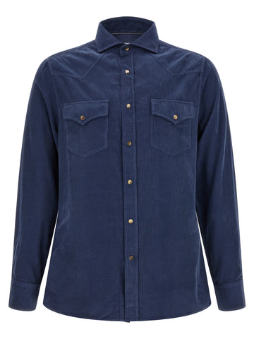 Blue Cotton Blouse