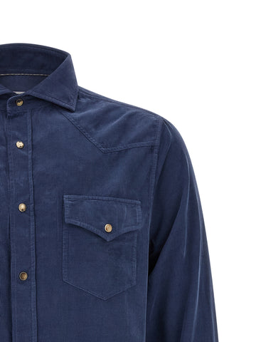 Blue Cotton Blouse