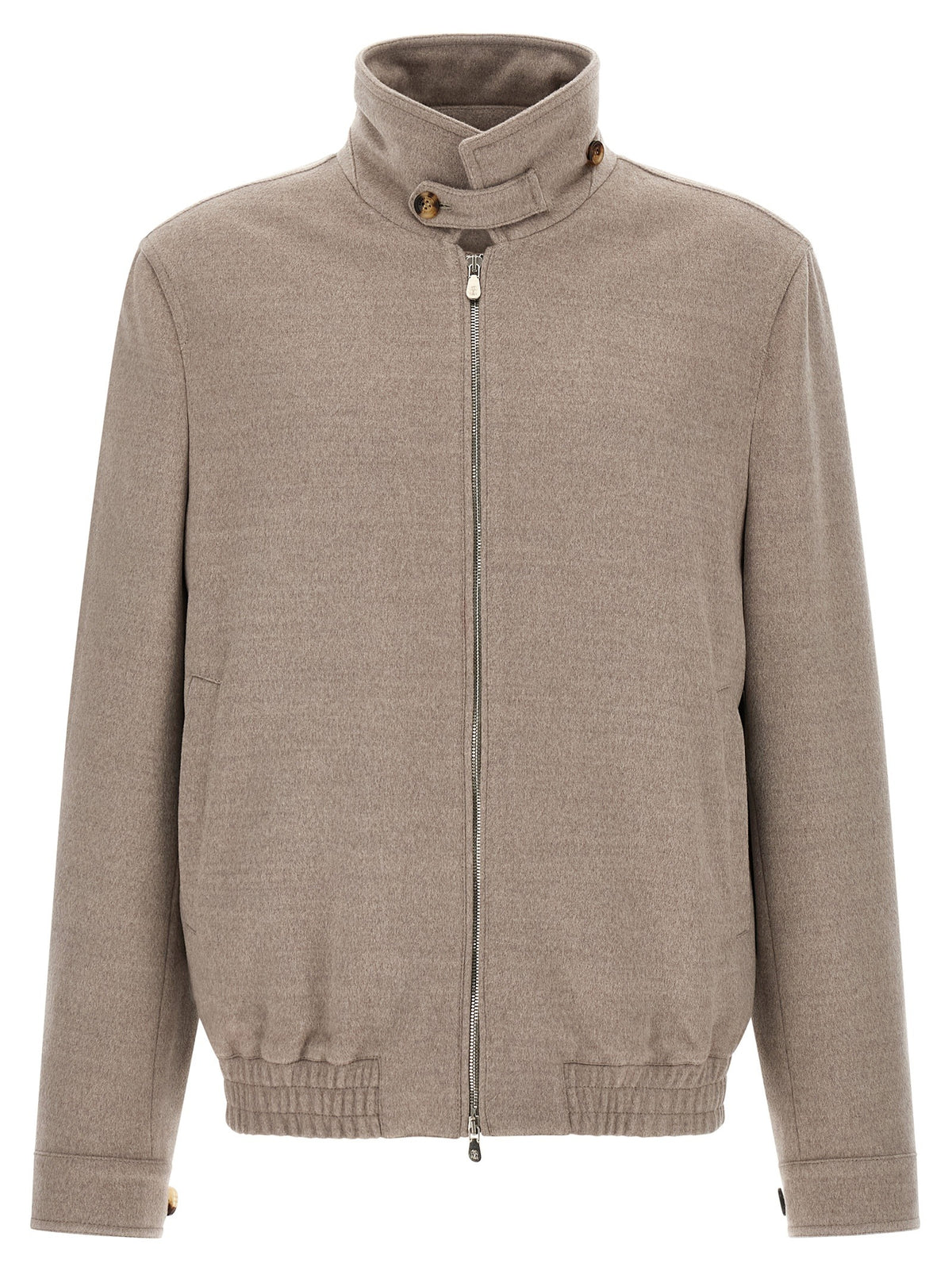 Beige Virgin Wool Bomber
