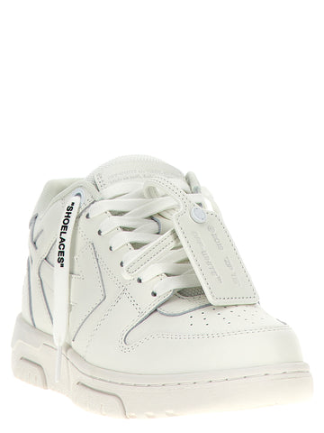 White Calfskin Low Top Sneakers