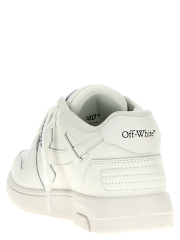 White Calfskin Low Top Sneakers