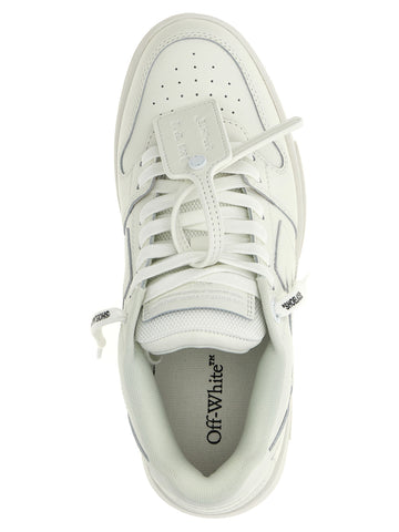 White Calfskin Low Top Sneakers
