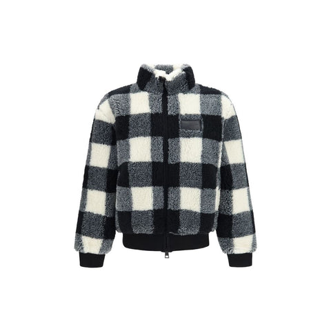 Gray Polyester Full-Length Jacket