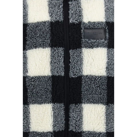 Gray Polyester Full-Length Jacket