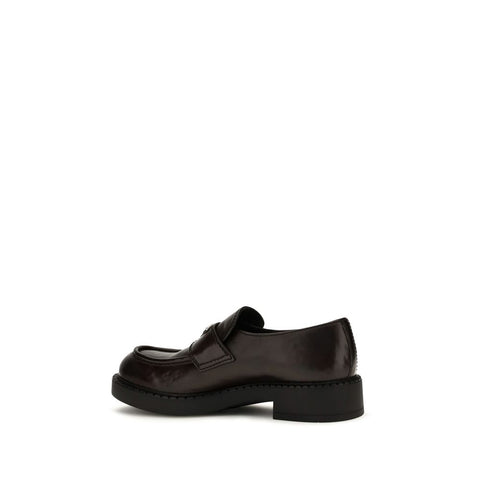 Brown Calf Leather Bos Taurus Slip-On Loafers