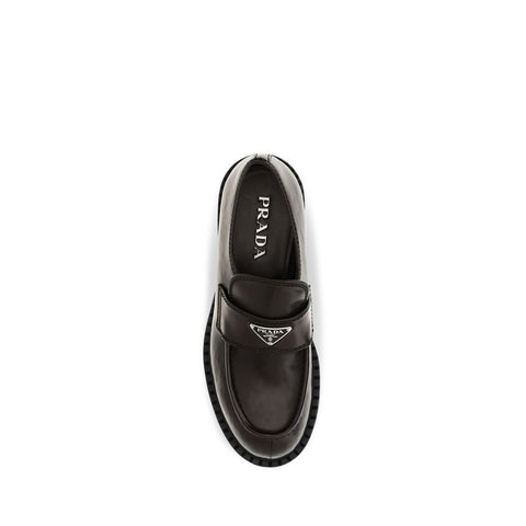 Brown Calf Leather Bos Taurus Slip-On Loafers