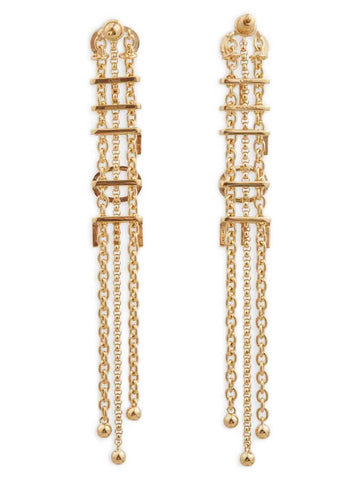 Gold Brass Earrings