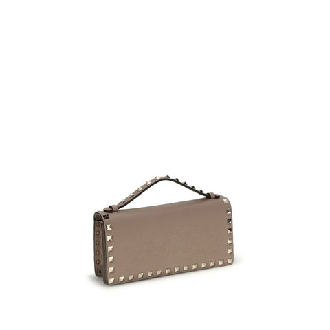 Beige Calf Leather Bos Taurus Wallet