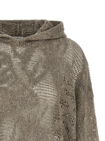 Brown Linen Cardigan