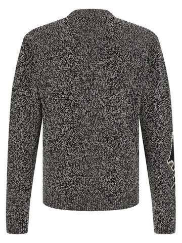Bicolor Virgin Wool Cardigan