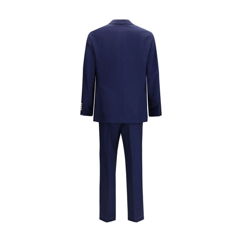 Blue Wool Oves Aries Two-Piece Suit