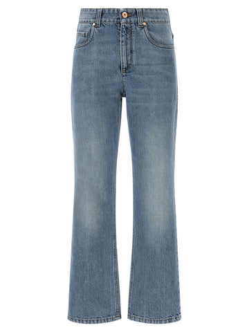 Blue Cotton Relaxed Fit Jeans