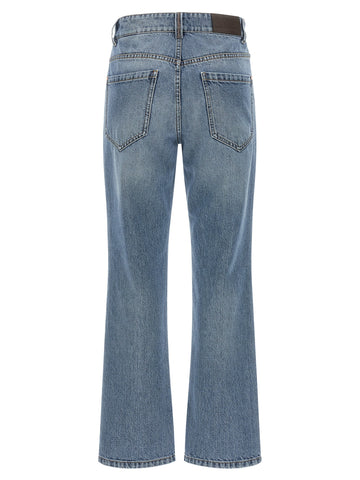 Blue Cotton Relaxed Fit Jeans