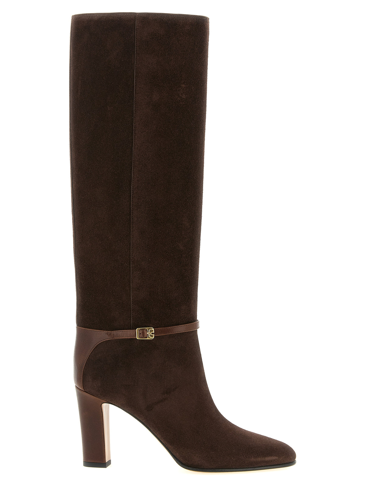Brown Calfskin Over The Knee