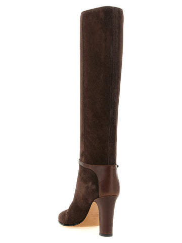 Brown Calfskin Over The Knee