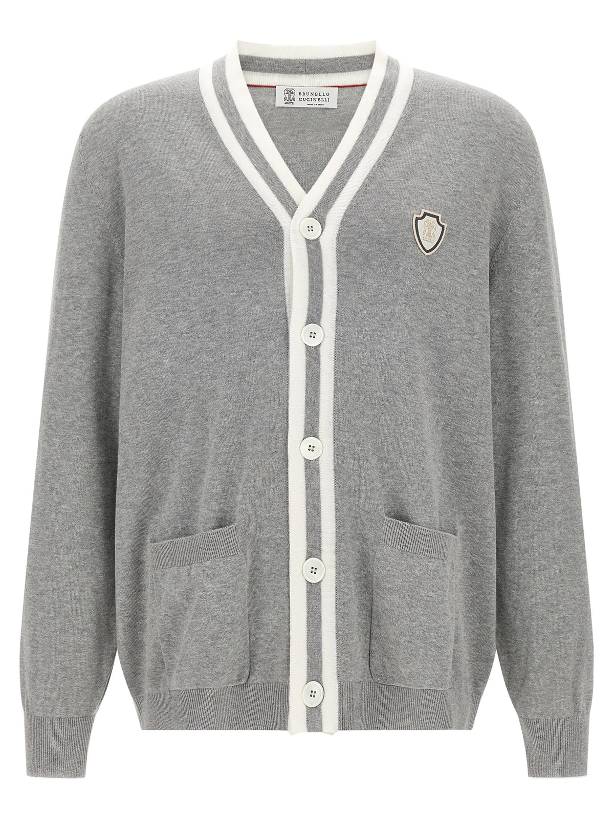 Gray Cotton Cardigan