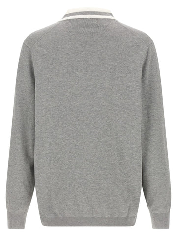 Gray Cotton Cardigan