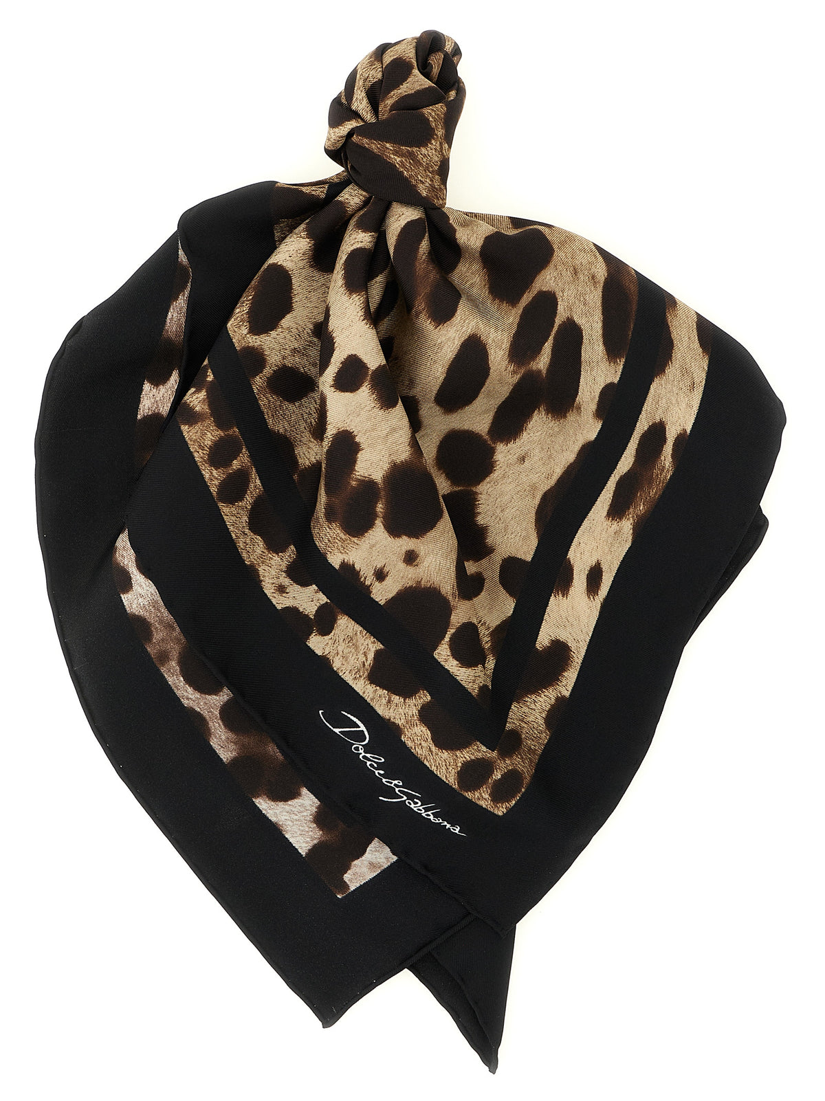 Brown Silk Scarf