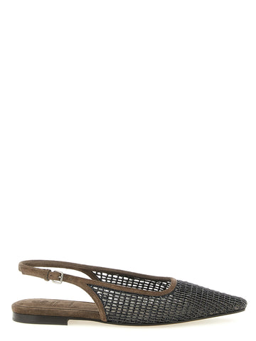 Brown Calfskin Ballet Flats
