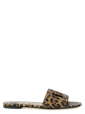 Brown Calfskin Slides