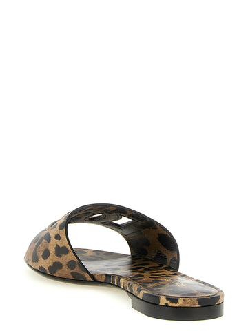 Brown Calfskin Slides