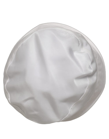 Men White Nylon Wide Brim Bucket Capello Hat