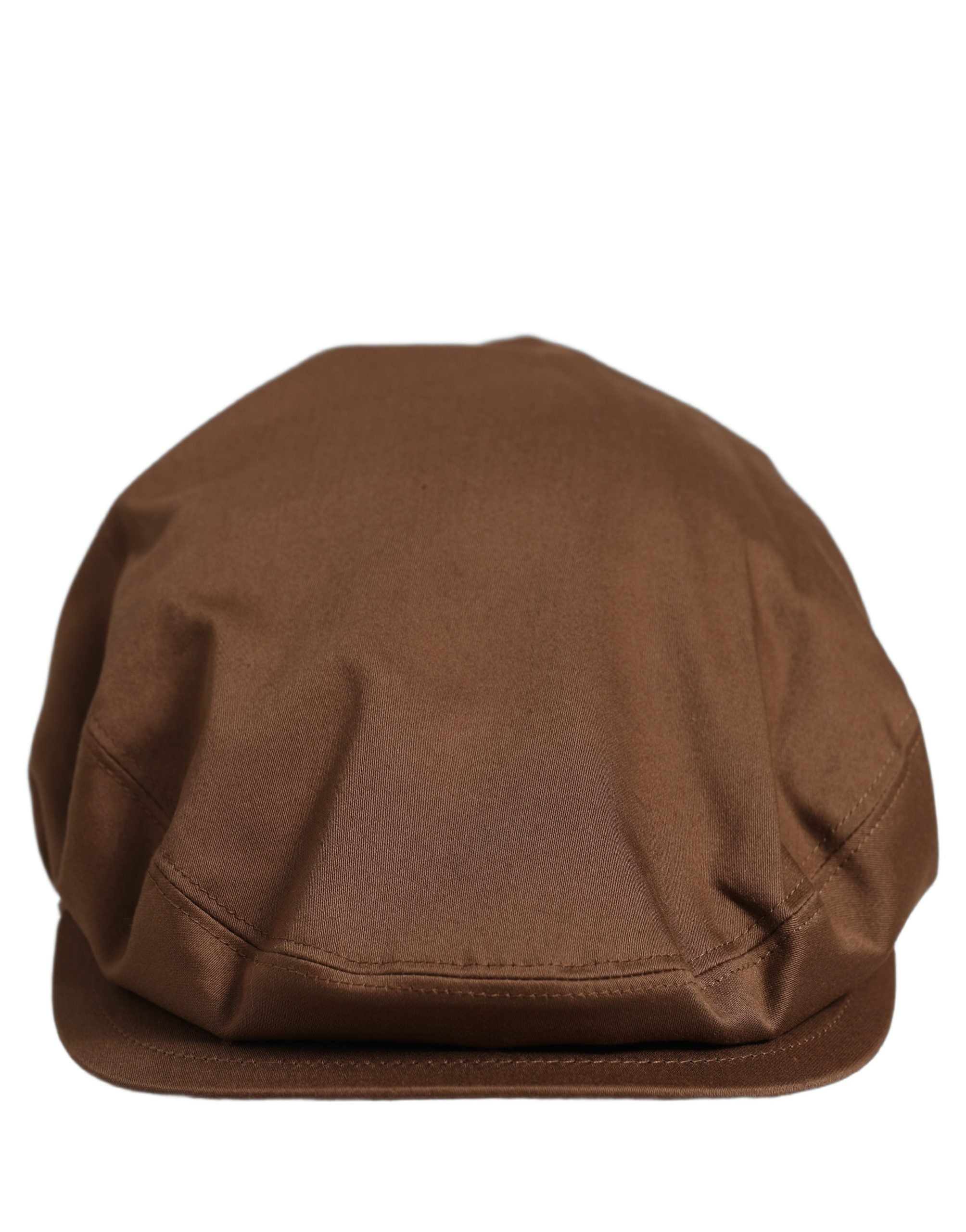 Men Brown Cotton Newsboy Capello Cabbie Hat