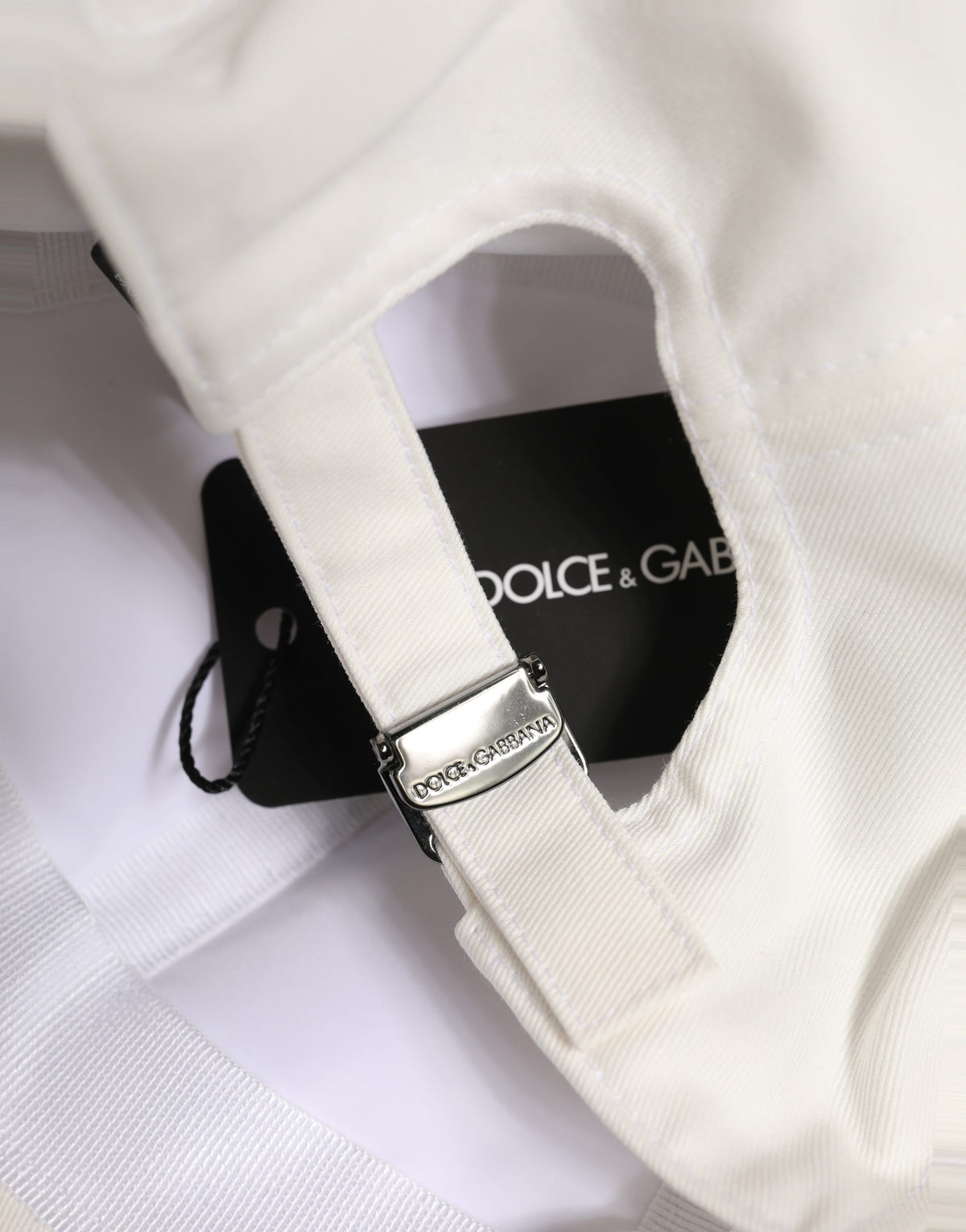 Men White Cotton Baseball Capello 6 Panels Hat