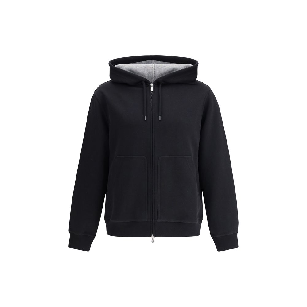 Black Cotton Sweatshirt