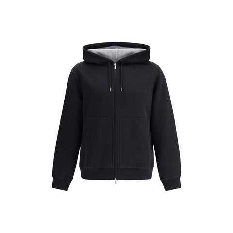Black Cotton Sweatshirt
