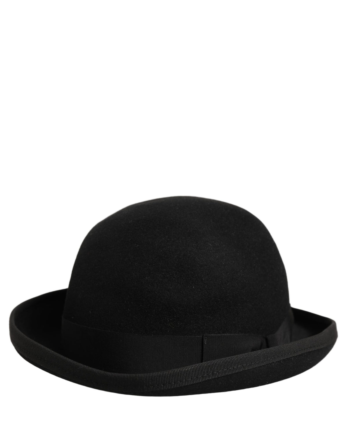 Men Black Rabbit Fur Felt Bowler Capello Hat