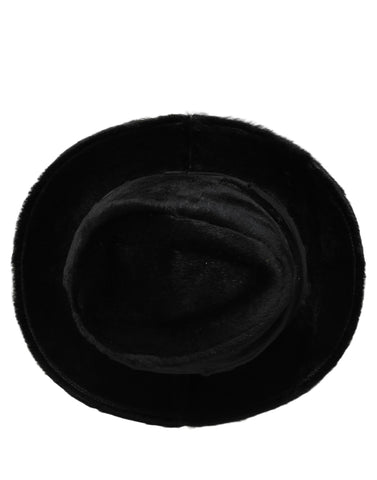 Men Black Classic Wide Brim Fedora Capello Hat